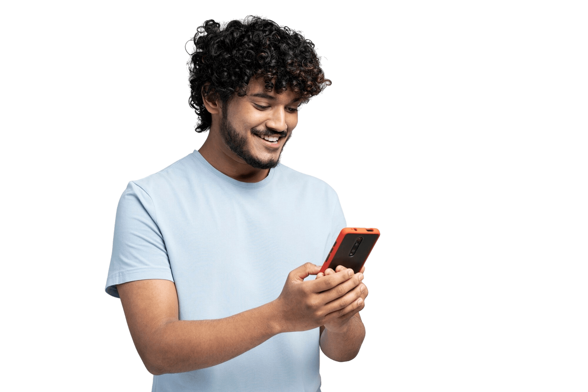Man holding phone